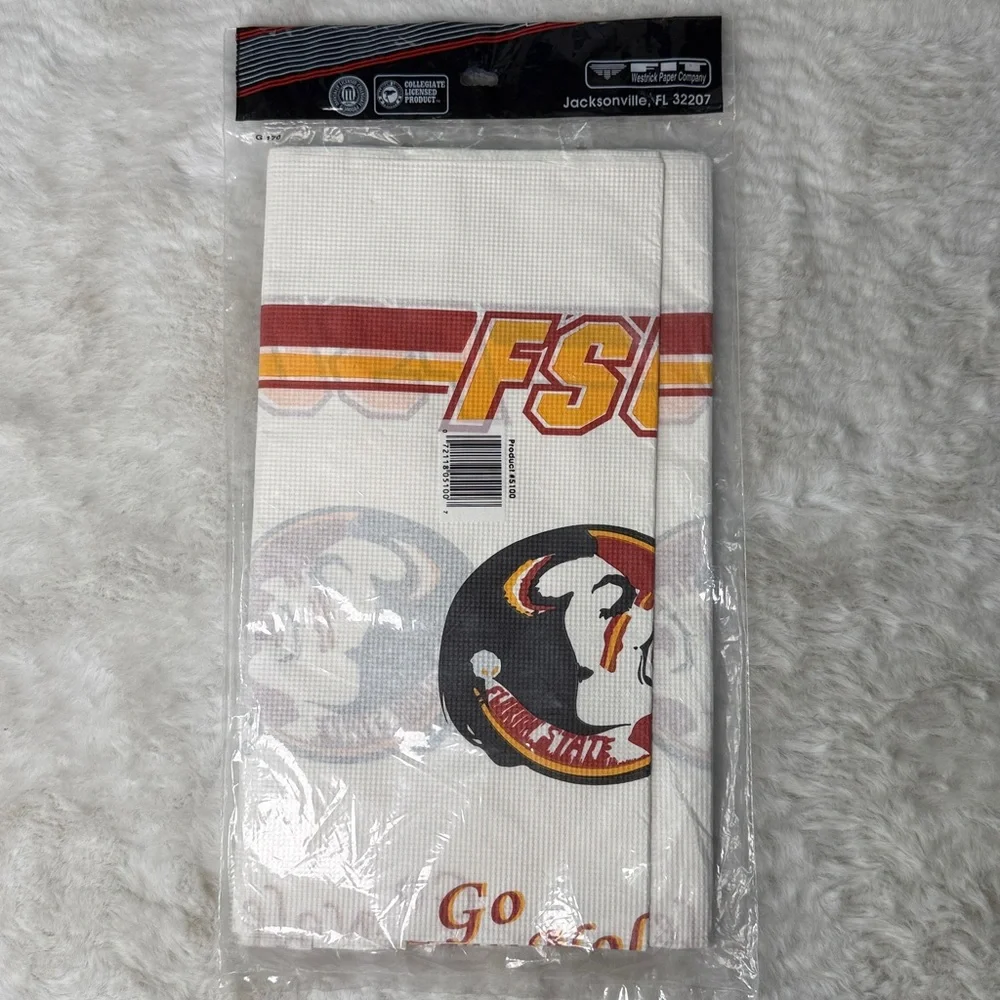 VTG FSU Paper Tablecover Tablecloth NEW Florida‎ State Seminoles Noles USA Made